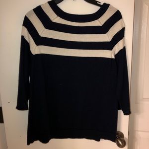 Limited Navy and White Sweater